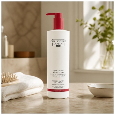 Christophe Robin Shampoing Régénérant Cheveux Secs et Abîmés 500 ml
