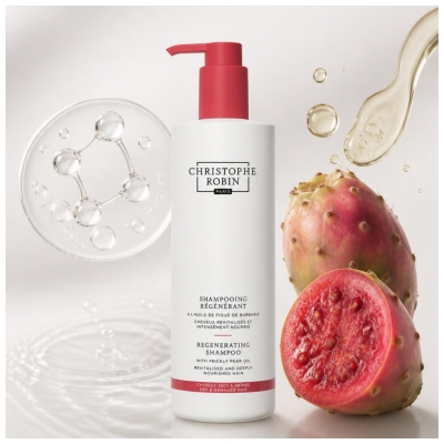 Christophe Robin Shampoing Régénérant Cheveux Secs et Abîmés 500 ml