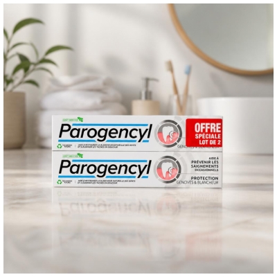 Parogencyl Blancheur Prévention Gencives Lot de 2 x 75 ml