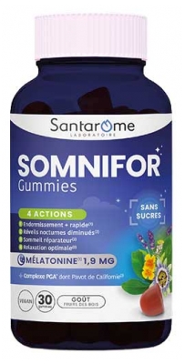 Santarome Somnifor Mélatonine 1,9 mg 30 Gummies