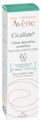 Avène Cicalfate + Crème Réparatrice Protectrice - Peaux Sensibles et Irritées 15 ml