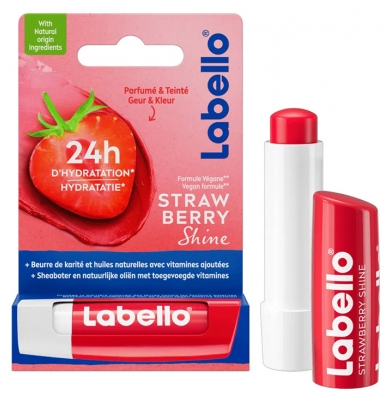 Labello Shine Hydratant 4,8 g - Goût : Strawberry