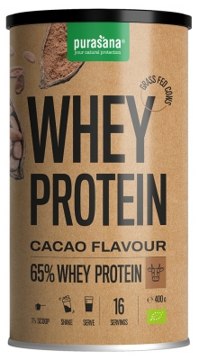 Purasana Whey Protéine Saveur Cacao Biologique 400 g