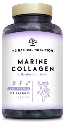 N2 Natural Nutrition Collagène Marin + Acide Hyaluronique 75 Jours 150 Capsules