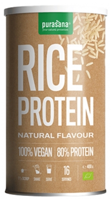 Purasana Vegan Riz Protéine Poudre Nature Bio 400 g