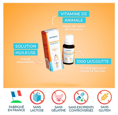 Nutri&Co Vitamine D3 Immunité 15 ml