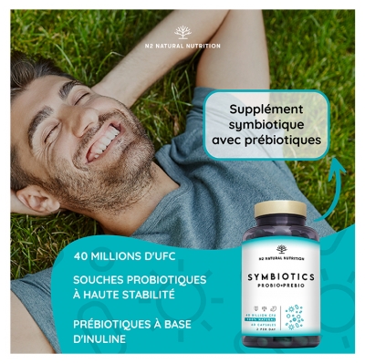 N2 Natural Nutrition Symbiotics Probio + Prébio 60 Capsules