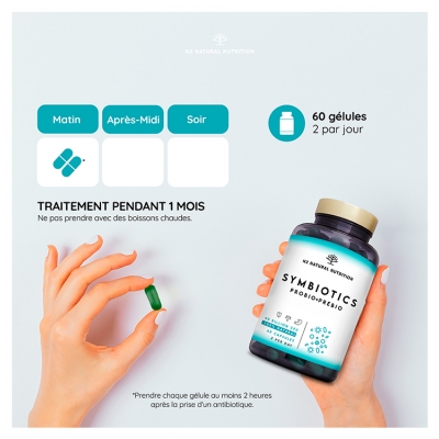 N2 Natural Nutrition Symbiotics Probio + Prébio 60 Capsules