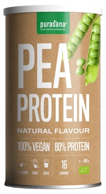 Purasana Vegan Pois Protéine Poudre Nature Bio 400 g