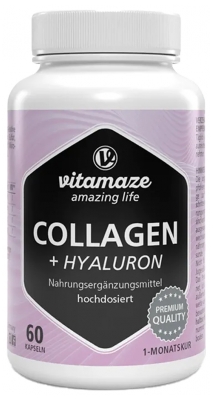 Vitamaze Collagène 300 mg + Acide Hyaluronique 60 Capsules
