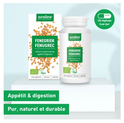 Purasana Vegan Fenugrec Bio 120 Gélules