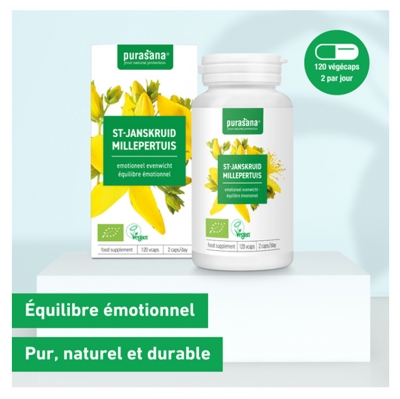 Purasana Vegan Millepertuis Bio 120 Gélules
