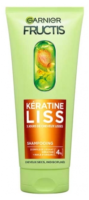 Garnier Fructis Kératine Liss Shampoing Cheveux Secs 200 ml