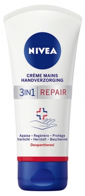 Nivea Repair Crème Mains 3en1 Apaise Regénère et Protège 75 ml