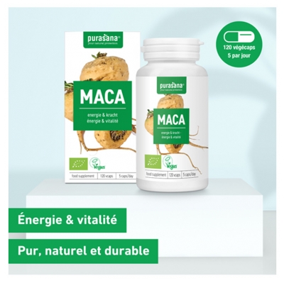 Purasana Vegan Maca Bio 120 Gélules