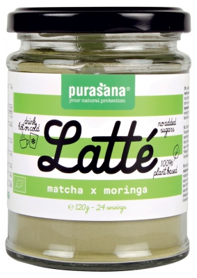 Purasana Latté Matcha x Moringa Bio 120 Grammes