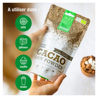 Purasana Vegan Cacao Poudre Bio 200 g