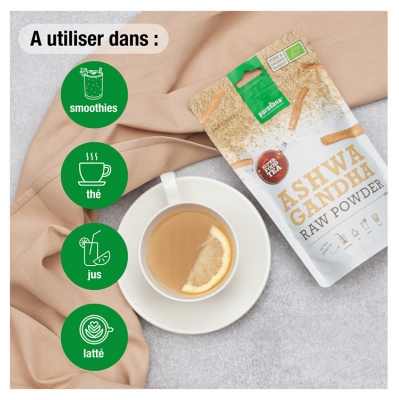 Purasana Super Food Tea Ashwagandha en Poudre Bio 100 g