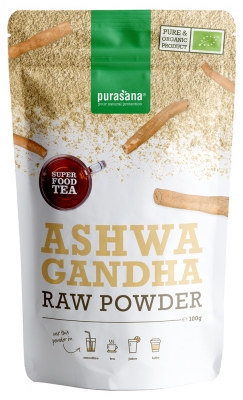 Purasana Super Food Tea Ashwagandha en Poudre Bio 100 g