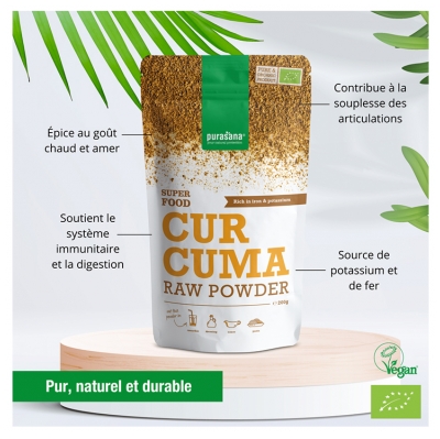 Purasana Super Food Curcuma Bio 200 Grammes