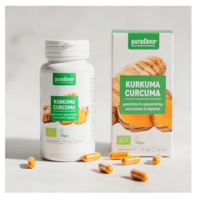 Purasana Vegan Curcuma Bio 120 Gélules