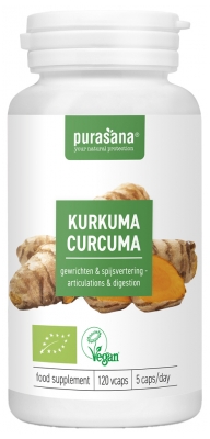 Purasana Vegan Curcuma Bio 120 Gélules