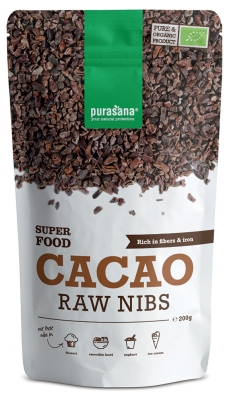 Purasana Super Food Cacao Éclats Bruts Bio 200 g