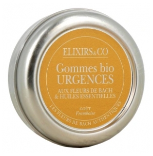 Elixirs & Co Urgences Fleurs de Bach Goût Framboise Bio 45 g
