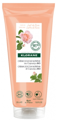 Klorane — Crème Douche au Beurre de Cupuaçu Bio - Lait de Rose — Peau Sèche 200 ml