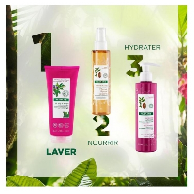 Klorane Gel Douche au Beurre de Cupuaçu Bio - Feuille de Figuier - Tous Types de Peaux - Hydratant 200 ml