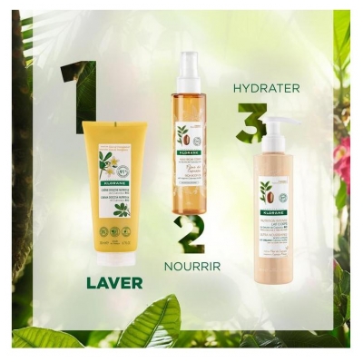 Klorane — Crème Douche au Beurre de Cupuaçu Bio - Fleur de Frangipanier — Peau Sèche 200 ml