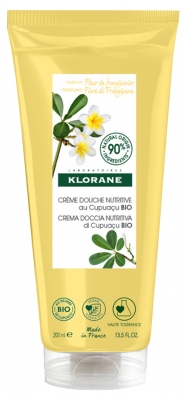 Klorane — Crème Douche au Beurre de Cupuaçu Bio - Fleur de Frangipanier — Peau Sèche 200 ml