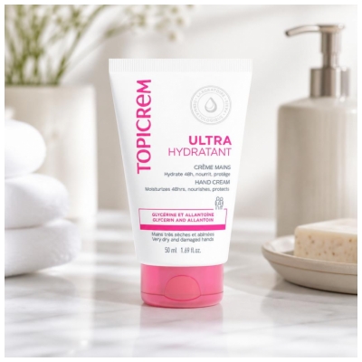 Topicrem Ultra-Hydratant Crème Mains Très Sèches et Abîmées 50 ml