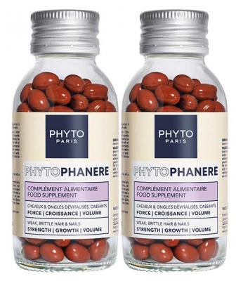 Phyto Phanère Complément Alimentaire Cheveux & Ongles Duo 120 Capsules X 2