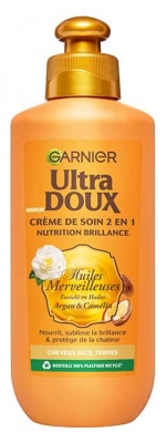 Garnier Ultra Doux Crème de Soin 2en1 Nutrition Brillance 200 ml