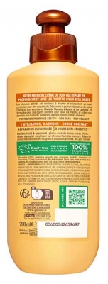 Garnier Ultra Doux Crème de Soin 2en1 Anti-Frisottis Réparation 200 ml