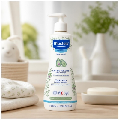 Mustela Lait de Toilette Sans Rinçage Peau Normale 500 ml