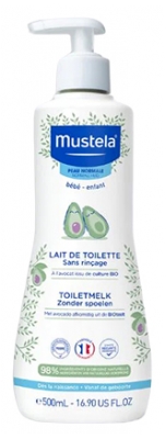 Mustela Lait de Toilette Sans Rinçage Peau Normale 500 ml