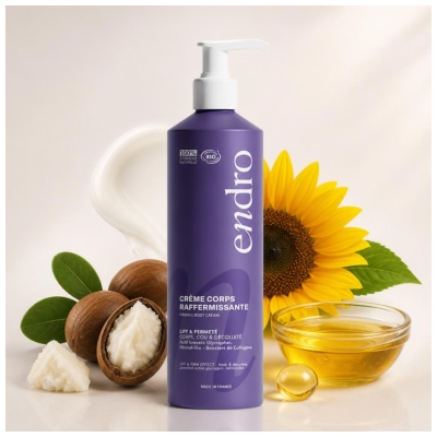 Endro Crème Corps Raffermissante Corps Cou & Décolleté Bio 400 ml