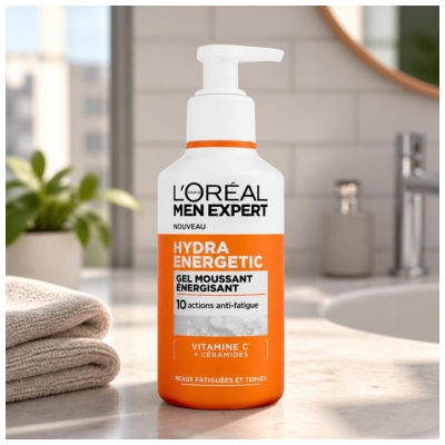 L'Oréal Paris Men Expert Hydra Energetic Gel Énergisant Moussant 260 ml