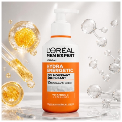 L'Oréal Paris Men Expert Hydra Energetic Gel Énergisant Moussant 260 ml