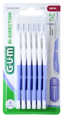 Gum Brossettes Proxabrush Bidirection Ultra-Micro - Modèle : 2014 : 0,6 mm