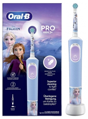 Oral-B Pro Kids 3+ Brosse à Dents Électrique - Modèle : Reine des Neiges