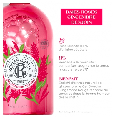 Roger & Gallet Gingembre Rouge Gel Douche 500 ml
