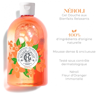 Roger & Gallet Néroli Gel Douche Bienfaisant de 500 ML