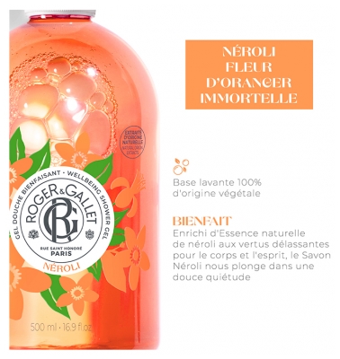 Roger & Gallet Néroli Gel Douche Bienfaisant de 500 ML