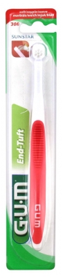 GUM Brosse à Dents Monotouffe 308 - Couleur : Rouge