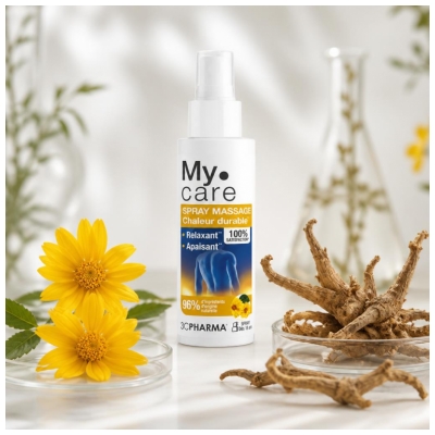 3C Pharma Mycare Spray Massage Chaleur Durable 100 ml