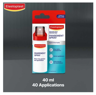 Elastoplast Second Skin Protection Pansement Spray 40 Applications 40 ml