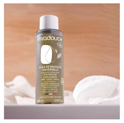 Rivadouce Huile de Massage Universelle Corps & Zone Périnéale Bio 100 ml
